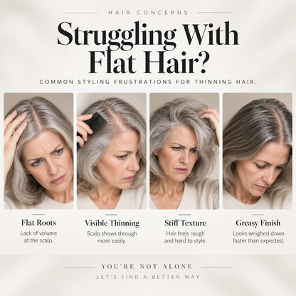 Peach-Scented Hair Volumizing Spray – Lightweight Bounce, Fuller-Looking Hair & Long-Lasting Hold X