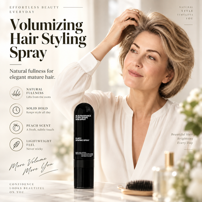 Peach-Scented Hair Volumizing Spray – Lightweight Bounce, Fuller-Looking Hair & Long-Lasting Hold X